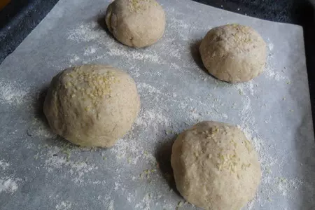 Хлебные булочки с  цельнозерновой мукой: шаг 6