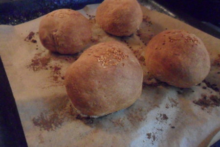Хлебные булочки с  цельнозерновой мукой: шаг 7