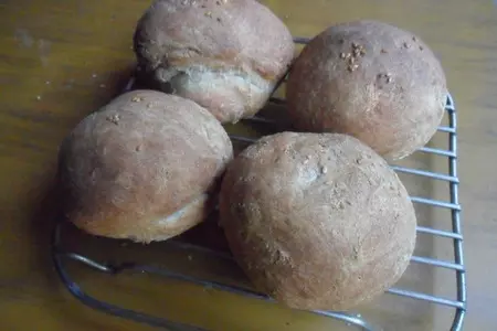 Хлебные булочки с  цельнозерновой мукой: шаг 8