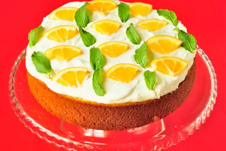 Hot milk sponge cake  with cream cheese filling: шаг 1