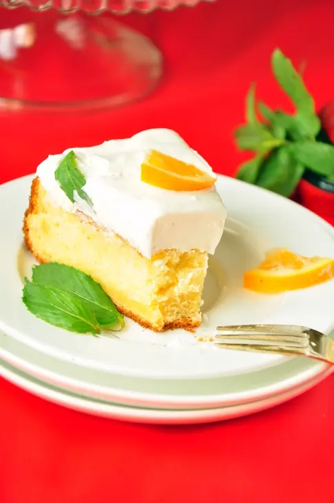 Hot milk sponge cake  with cream cheese filling: шаг 4