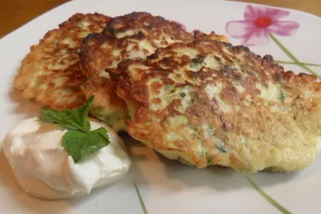 Латкес из цукини с козьим сыром: шаг 5