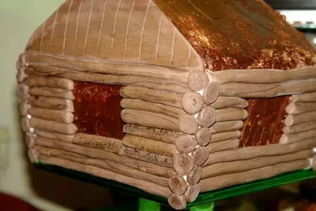 Торт "избушка на курьих ножках"": шаг 12