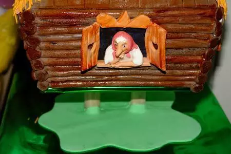 Торт "избушка на курьих ножках"": шаг 19