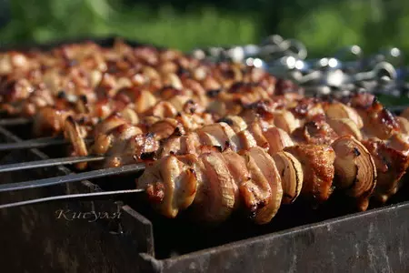 Шашлык из курицы в грейпфруте: шаг 4