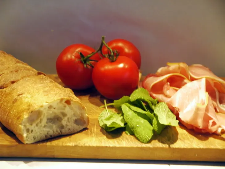 Брускетта saltimbocca: шаг 1