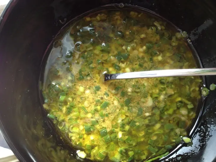 "техасский" или острый салат с говядиной и овощами.: шаг 2