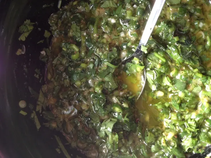 "техасский" или острый салат с говядиной и овощами.: шаг 3