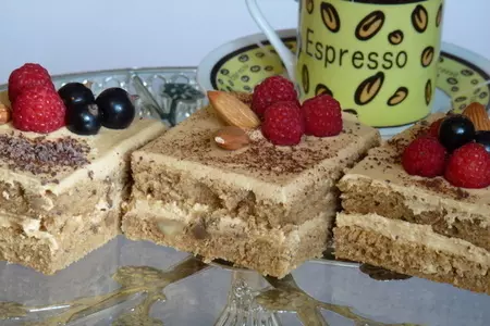 Кофейно-ореховое пирожное "вечная классика": шаг 15