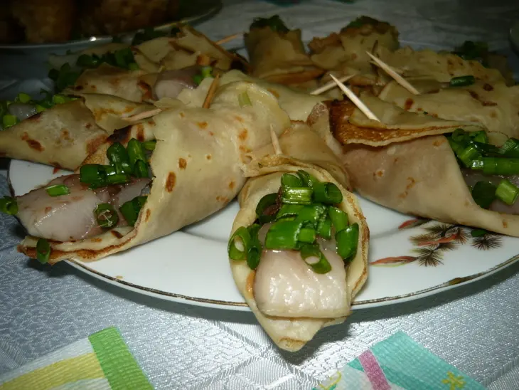 Селедка в парео: шаг 1