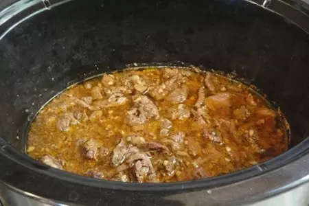 Картофель с мясом: шаг 3