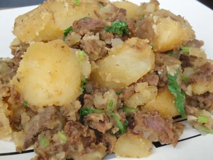 Картофель с мясом: шаг 8