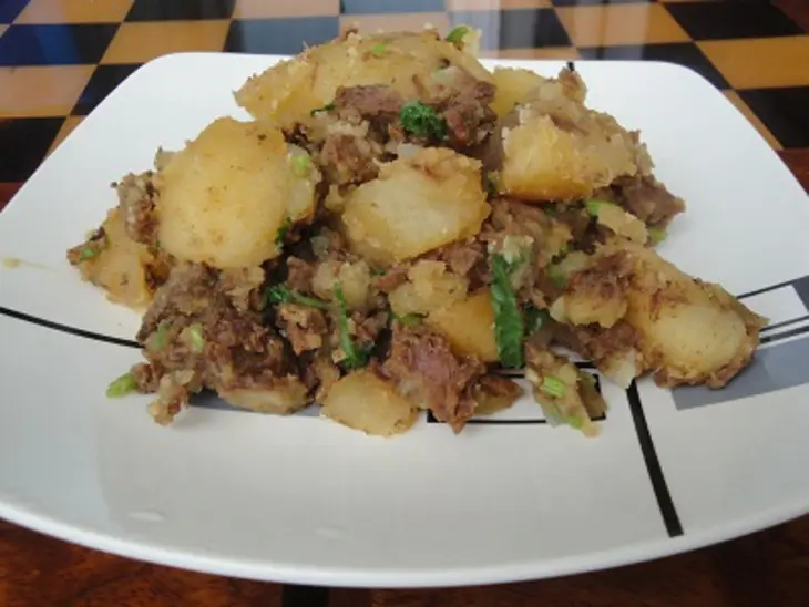 Картофель с мясом: шаг 9
