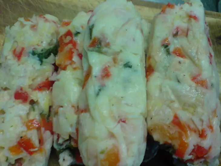Parker house buns/булочки с  почти "горячей  собакой"!(фм "да! да! мой любимый хот-дог!"): шаг 3
