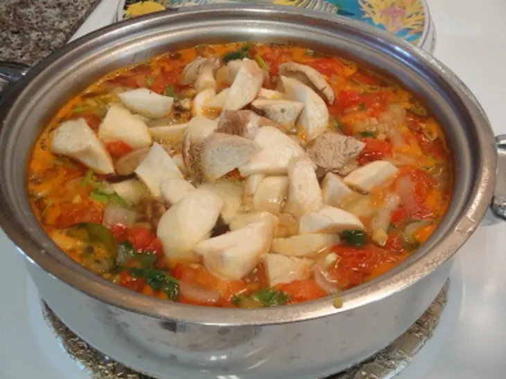 Остро-кислый суп tom yam: шаг 4