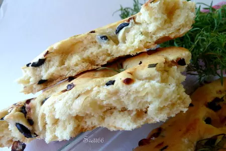 Фокачча с маслинами и розмарином: шаг 16