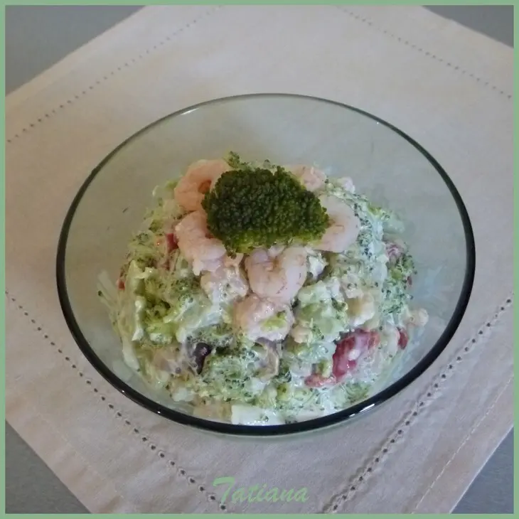Салат из брокколи с креветками: шаг 10