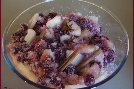 Варенье из вишни с дыней + вишня сушеная: шаг 3
