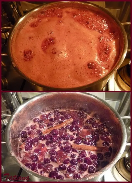 Варенье из вишни с дыней + вишня сушеная: шаг 5