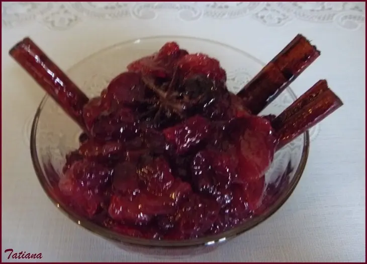 Варенье из вишни с дыней + вишня сушеная: шаг 7