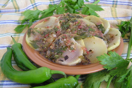 Салат из кабачков «горлопаны зеленые!»: шаг 6