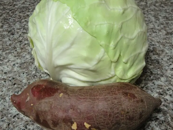 Мясо с капустой и сладким картофелем: шаг 2