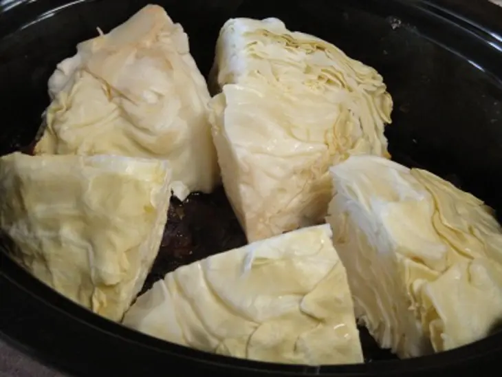 Мясо с капустой и сладким картофелем: шаг 7