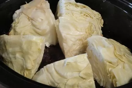 Мясо с капустой и сладким картофелем: шаг 7