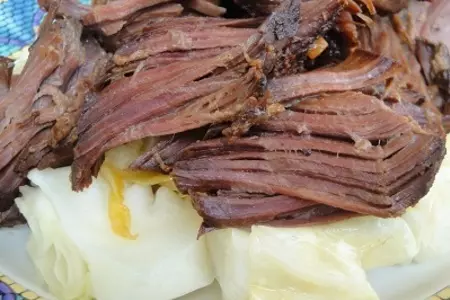 Мясо с капустой и сладким картофелем: шаг 9