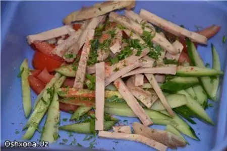 Салат из курицы: шаг 2