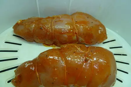 Салат с киноа, овощами и пастромой из куриной грудки: шаг 4