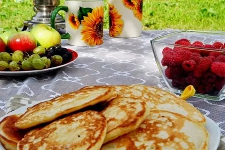 Оладушки на кефире с яблоками: шаг 1