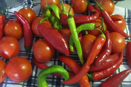 Закуска из острого  перца.: шаг 1