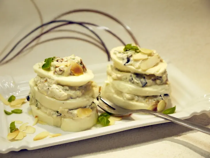 Пирожные из моцареллы alla caprese: шаг 4
