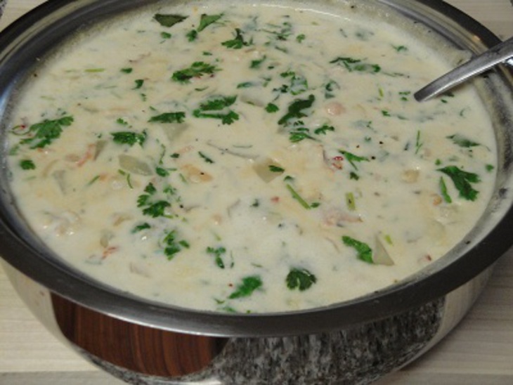 Кремовый суп с хвостами омаров и гребешками: шаг 7