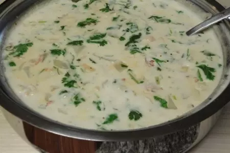 Кремовый суп с хвостами омаров и гребешками: шаг 7