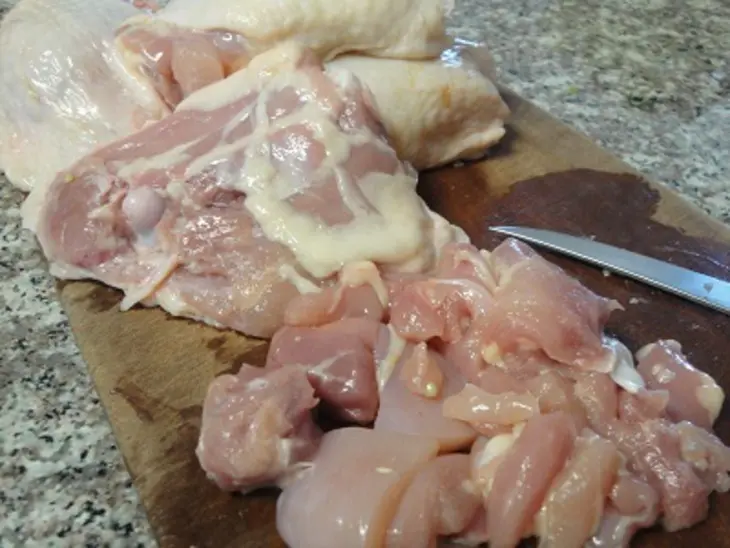 Китайская лапша с курицей: шаг 2