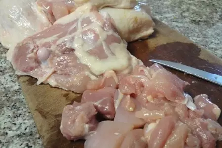 Китайская лапша с курицей: шаг 2