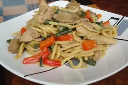 Китайская лапша с курицей: шаг 8