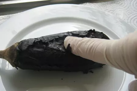 Крем суп  удачный -  (овощной  суп из баклажан и сладкого перца): шаг 3