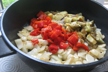 Крем суп  удачный -  (овощной  суп из баклажан и сладкого перца): шаг 6