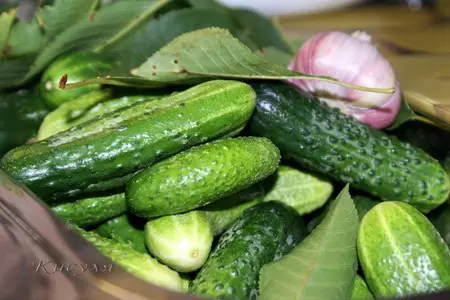 Огурцы с яблоками (маринованные и малосольные): шаг 1