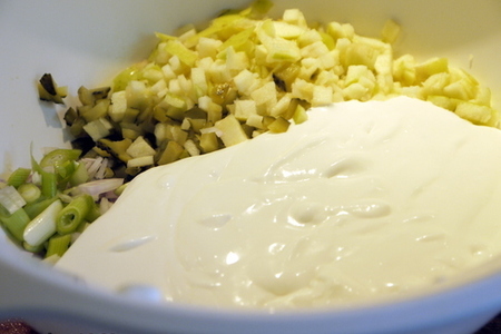 Селедочный салат по рецепту немецких хозяек: шаг 4