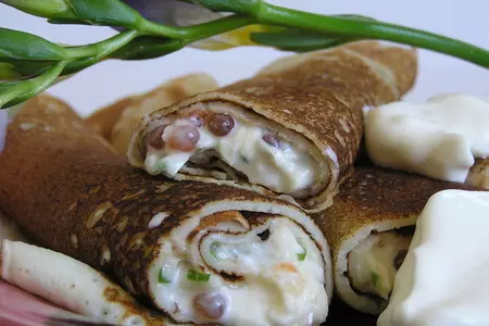 Блинчики с икрой «курсантские».: шаг 7