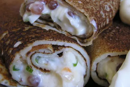 Блинчики с икрой «курсантские».: шаг 8