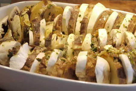 Картофельная запеканка с шампиньонами: шаг 4