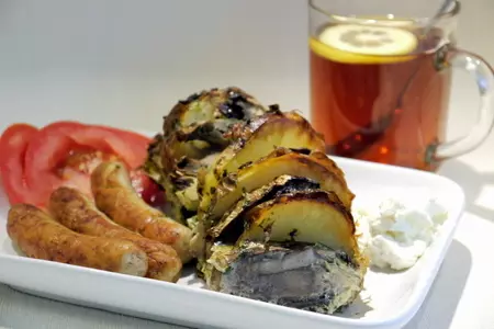 Картофельная запеканка с шампиньонами: шаг 7