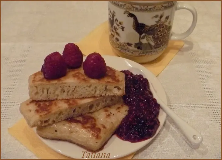 Оладьи овсяные на сыворотке с изюмом: шаг 8