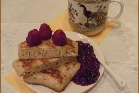 Оладьи овсяные на сыворотке с изюмом: шаг 8