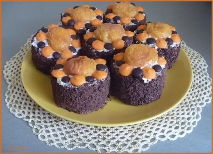 Пирожное абрикосовый островок: шаг 17